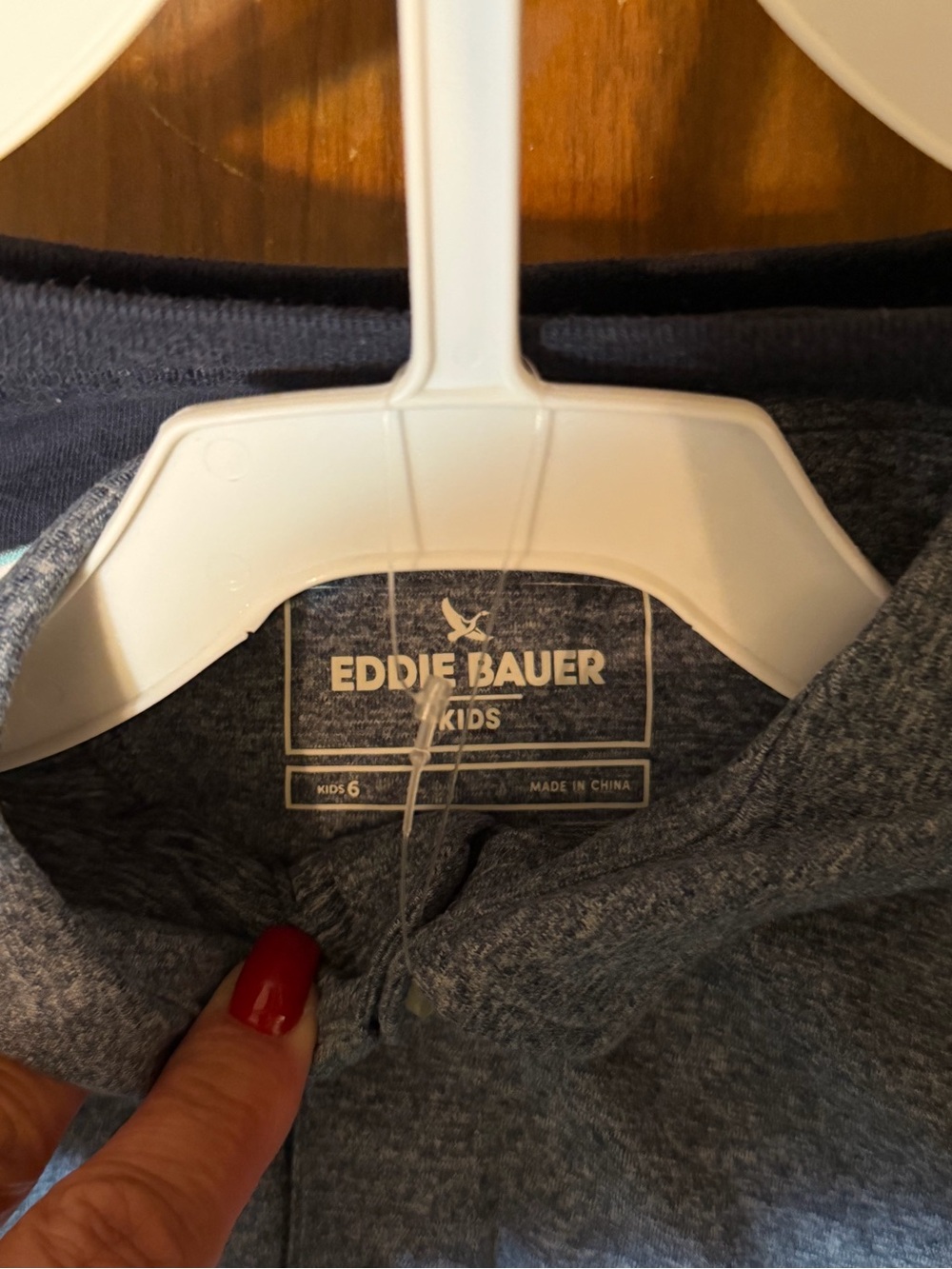 Eddie Bauer Kids Heather Navy/Gray Crewneck Sweater